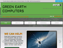 Tablet Screenshot of greenearthcomputers.us